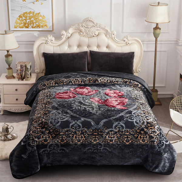 House of Hampton® Stidham Thick Fleece Blanket King Size(85"x95"),Heavy